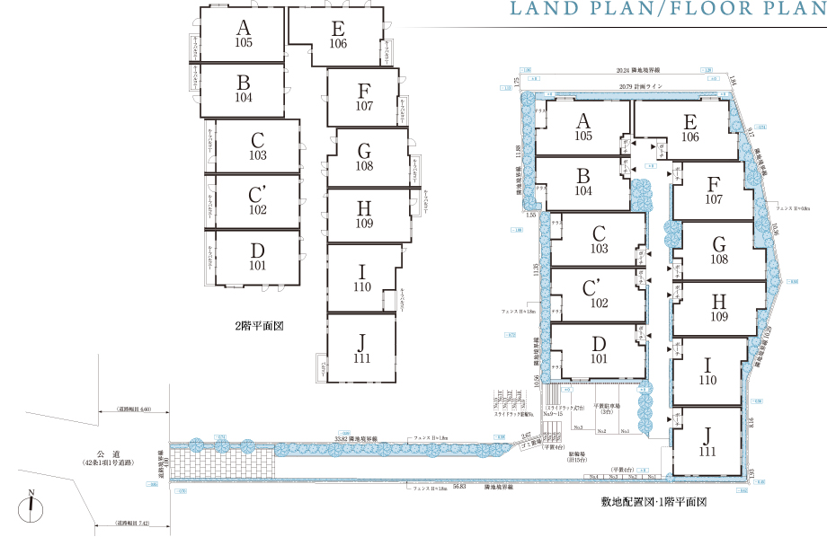 LAND PLAN / FLOOR PLAN